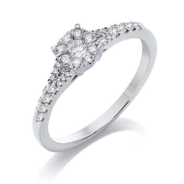 CRW04 Round Engagement Ring