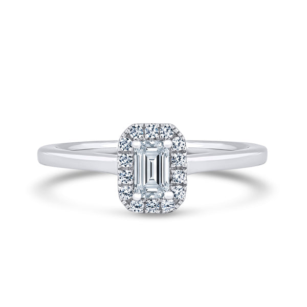 EHP02 Emerald Engagement Ring