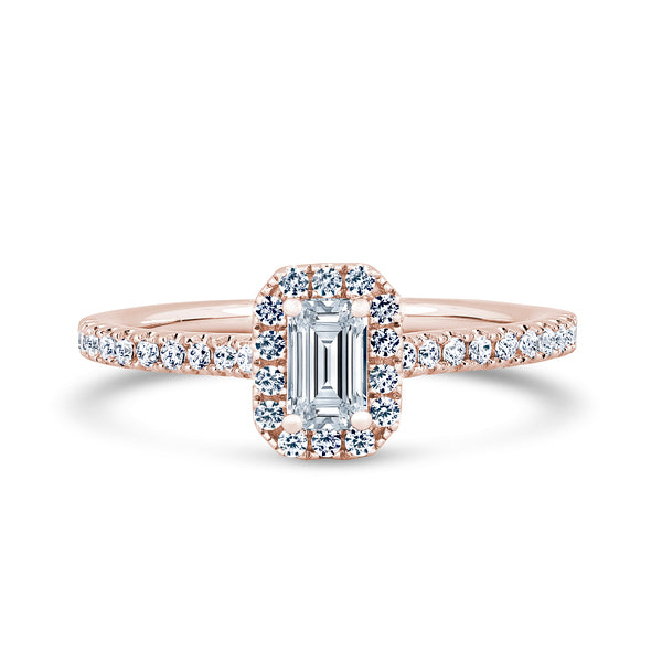 EHW03 Emerald Engagement Ring