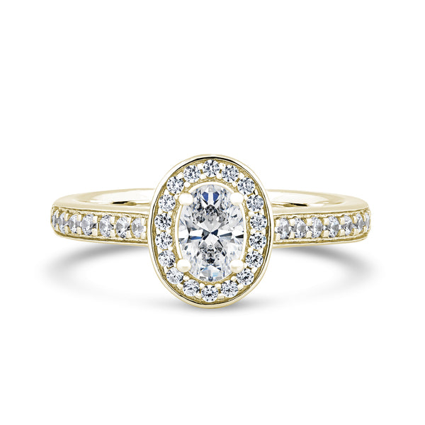 OHG01 Oval Engagement Ring