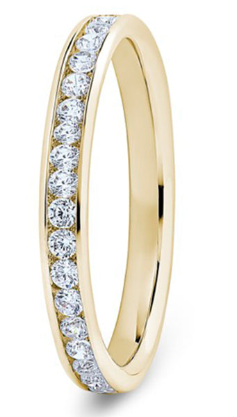 Round Brilliant Cut Channel Set