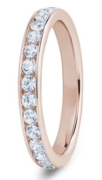 Round Brilliant Cut Channel Set